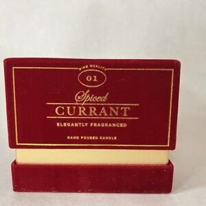 DW Home Fine Quality No. 01 Spiced Currant Candle 11 oz Gift Box Holiday Scent